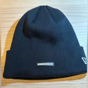 Neighborhood X Izzue X New Era collabo black beanie